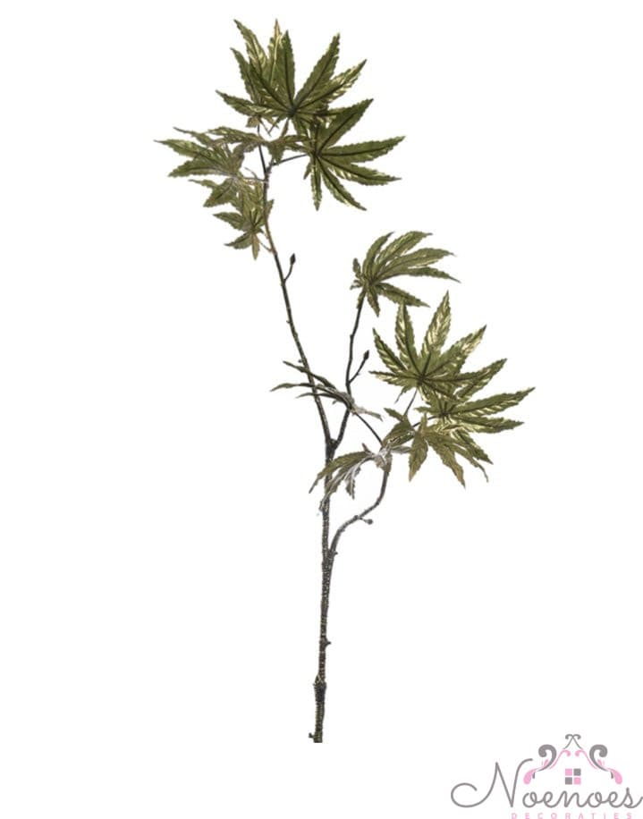 Kunsttak Japanse esdoorn groen met goudtint 77 cm