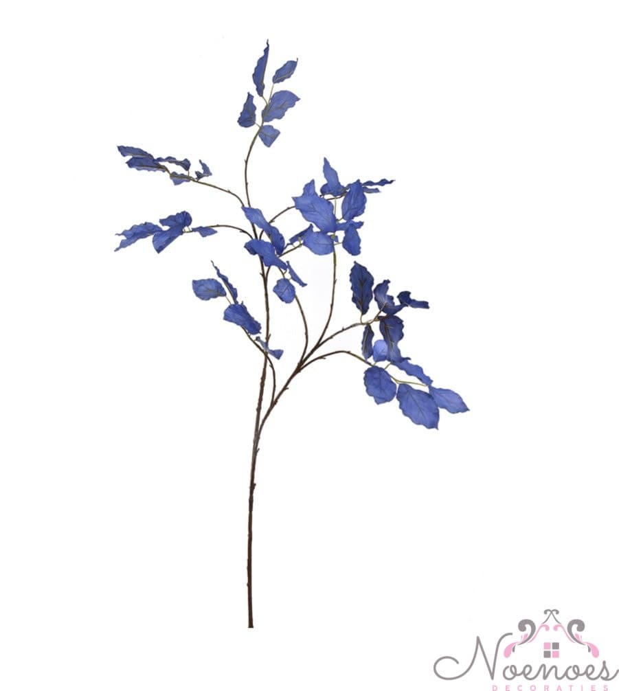 Kunsttak blad blauw 100 cm decoratieve bladtak