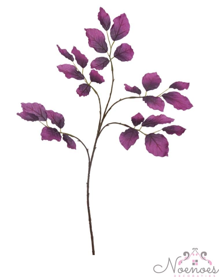 Kunsttak blad paars 66 cm siertak voor vaas of arrangement