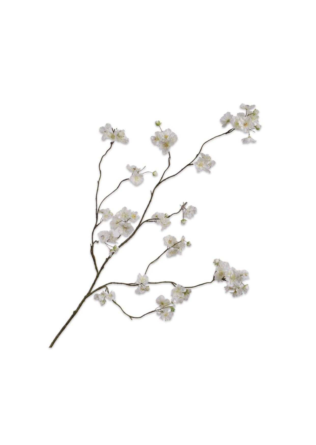 Japanse sakura bloesemtak wit 125 cm - kunstbloem
