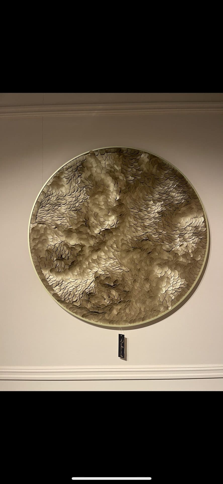 Wanddecoratie Bloom golden rond 110 cm - Richmond Interiors