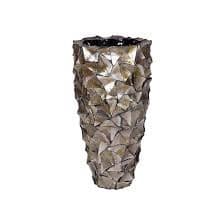 Schelpenvaas mother of pearl bruin D40 x H77 cm
