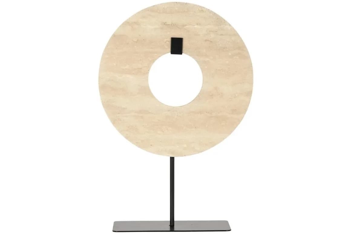 Decoratieve standaard Manou klein - steen en metaal 29,5 cm