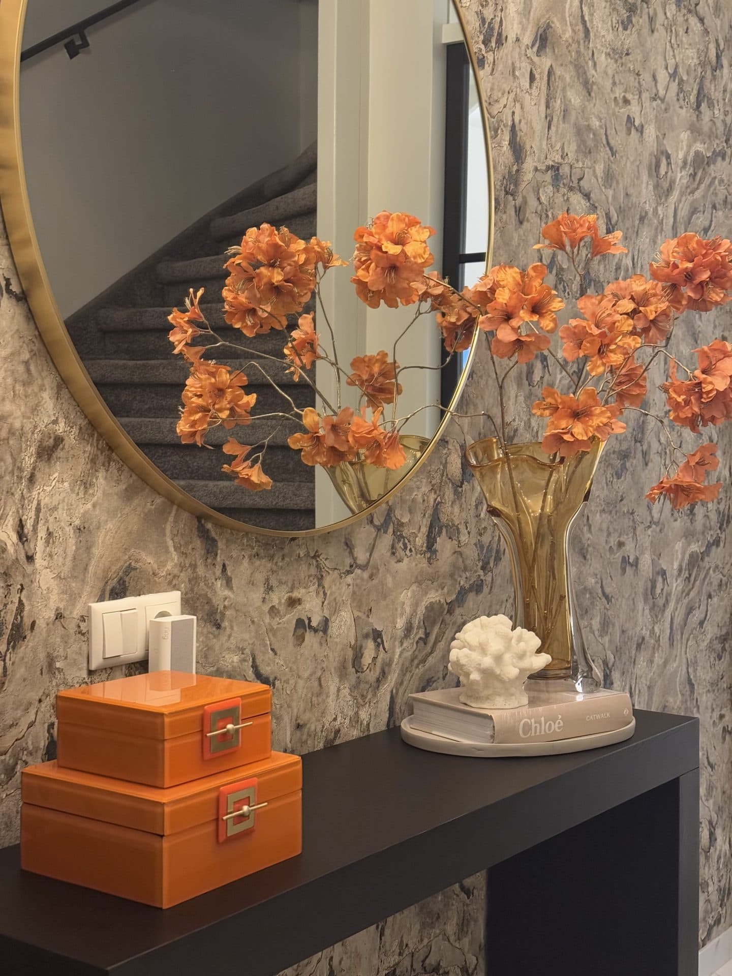 Opbergdozen sierraden oranje set van 2 - Richmond Bodine (S+M)