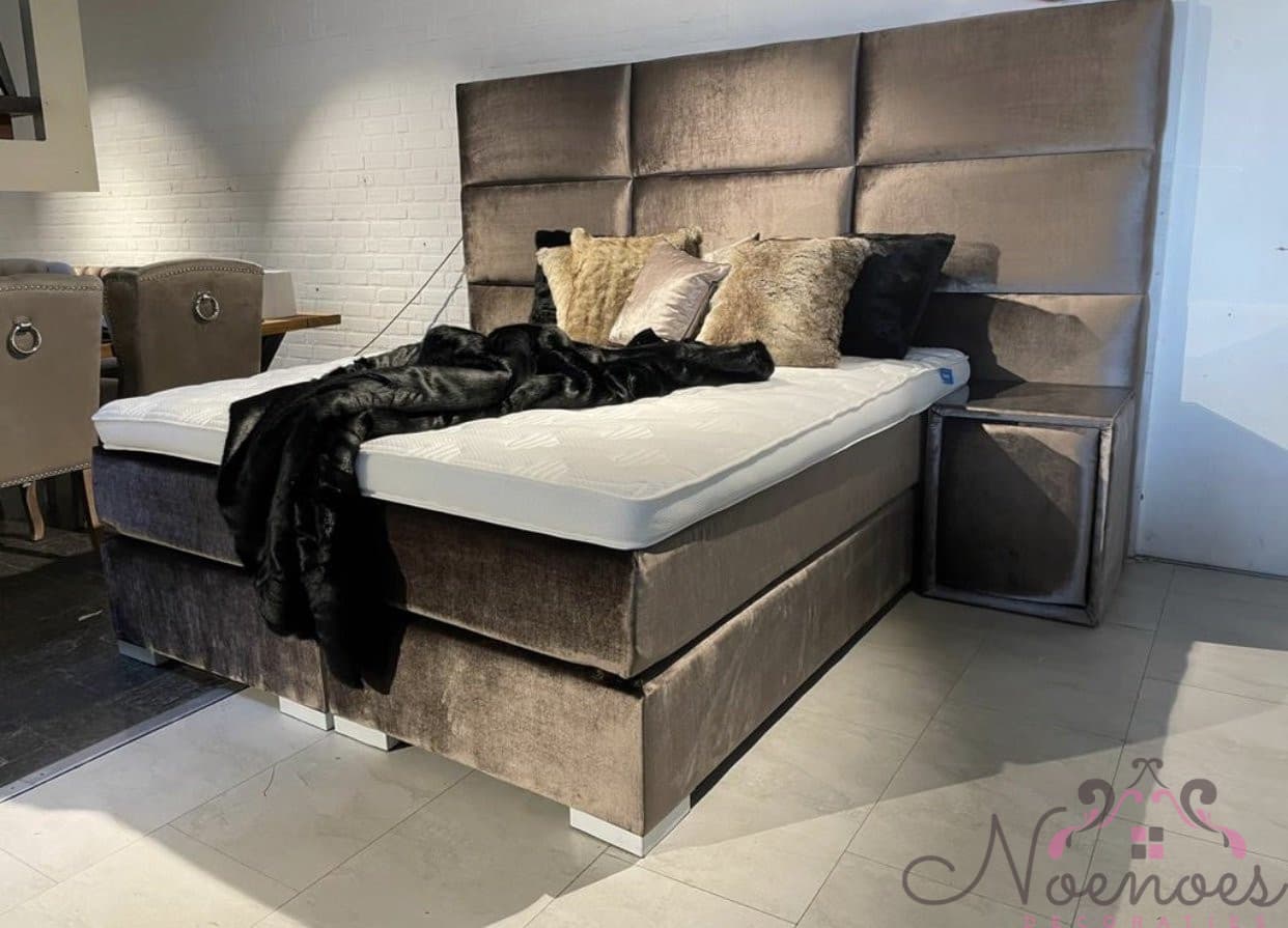 Boxspring Malaga 180x200 cm met hoofdbord en nachtkastjes