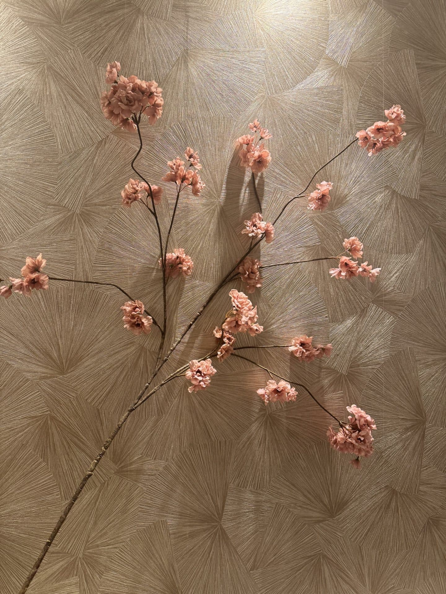 Bloesem prunus oud roze tak 126 cm