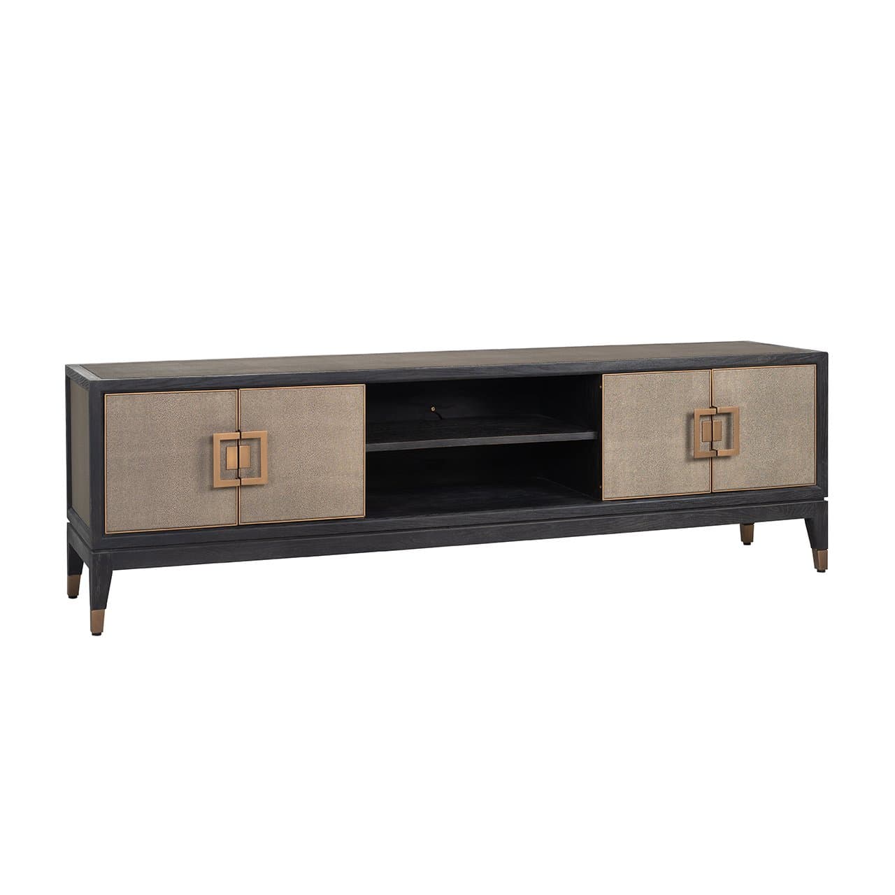TV-meubel Bloomville brass shagreen 185 cm breed