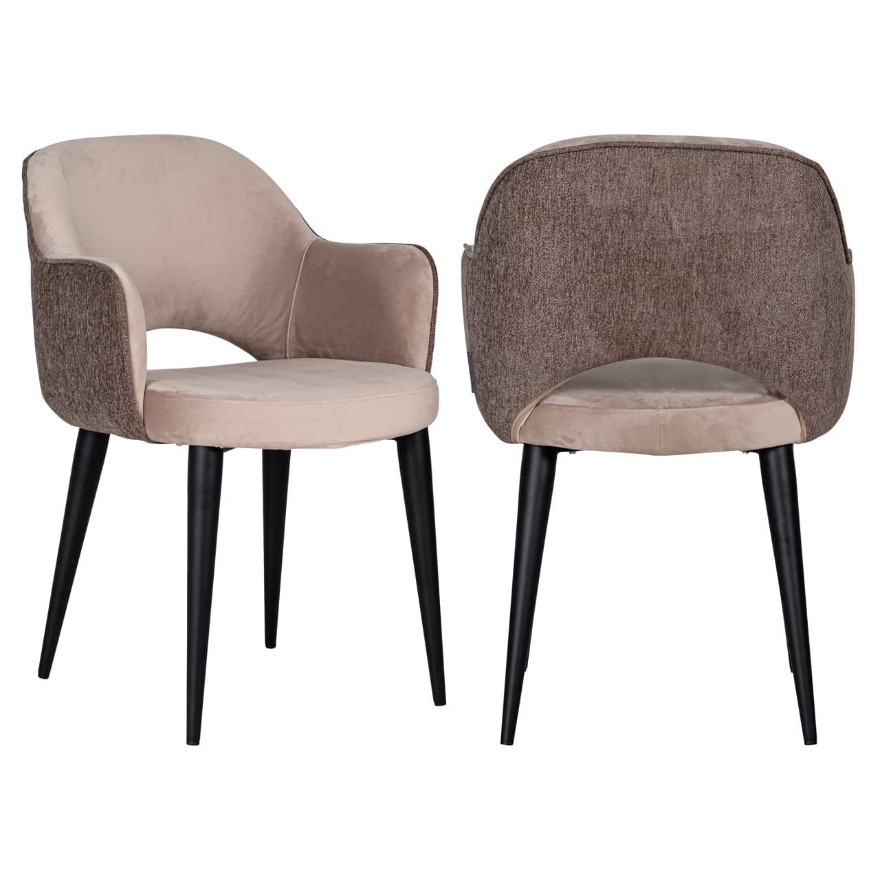 Eetkamerstoel Giovanna alaska stone met armleuning 85 cm