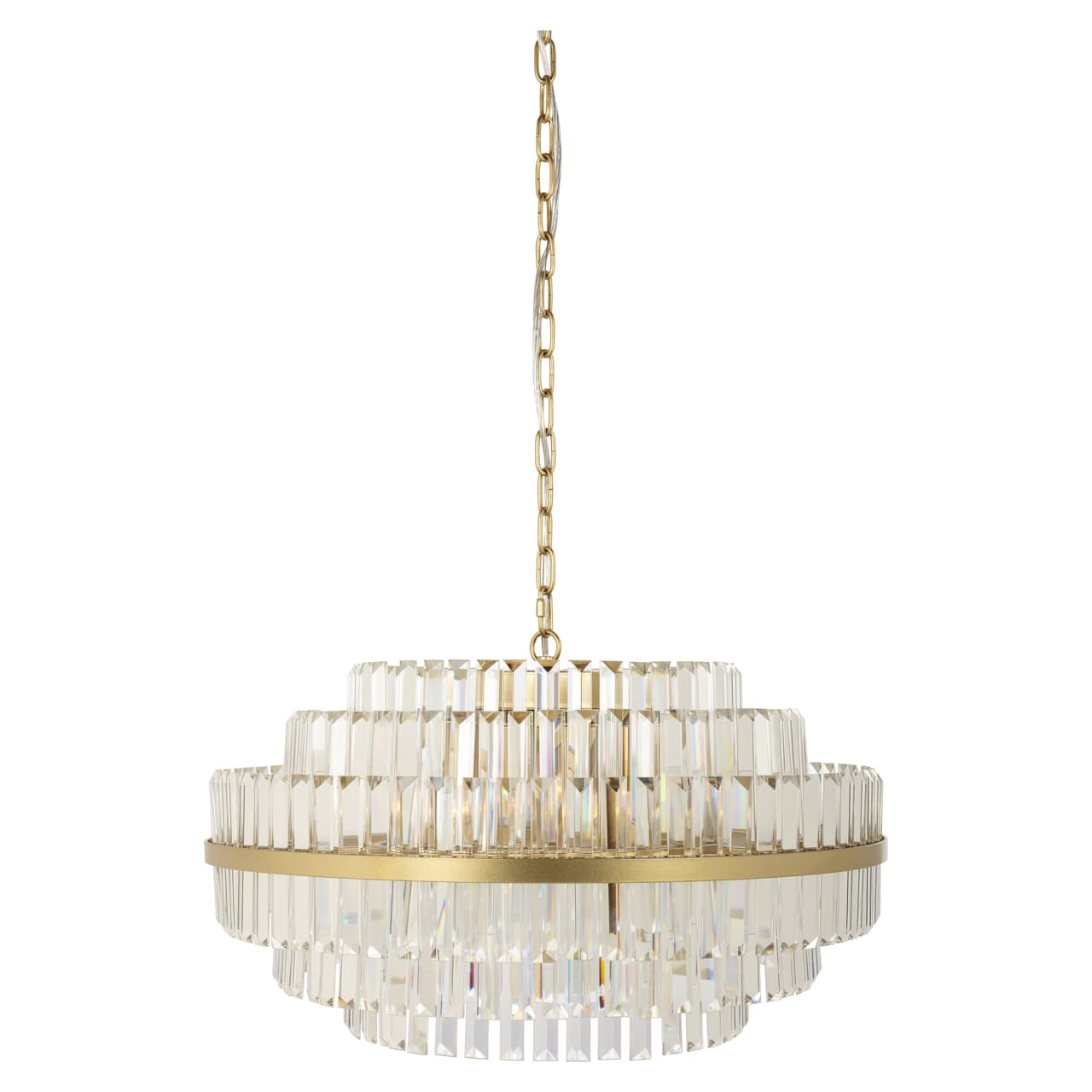 Hanglamp Desire brushed gold kristal large - Richmond Interiors