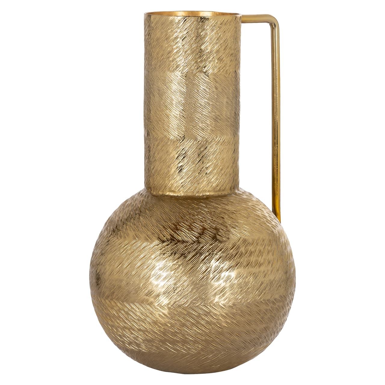 Vaas Leia goud aluminium met oor small (18x31,5 cm)