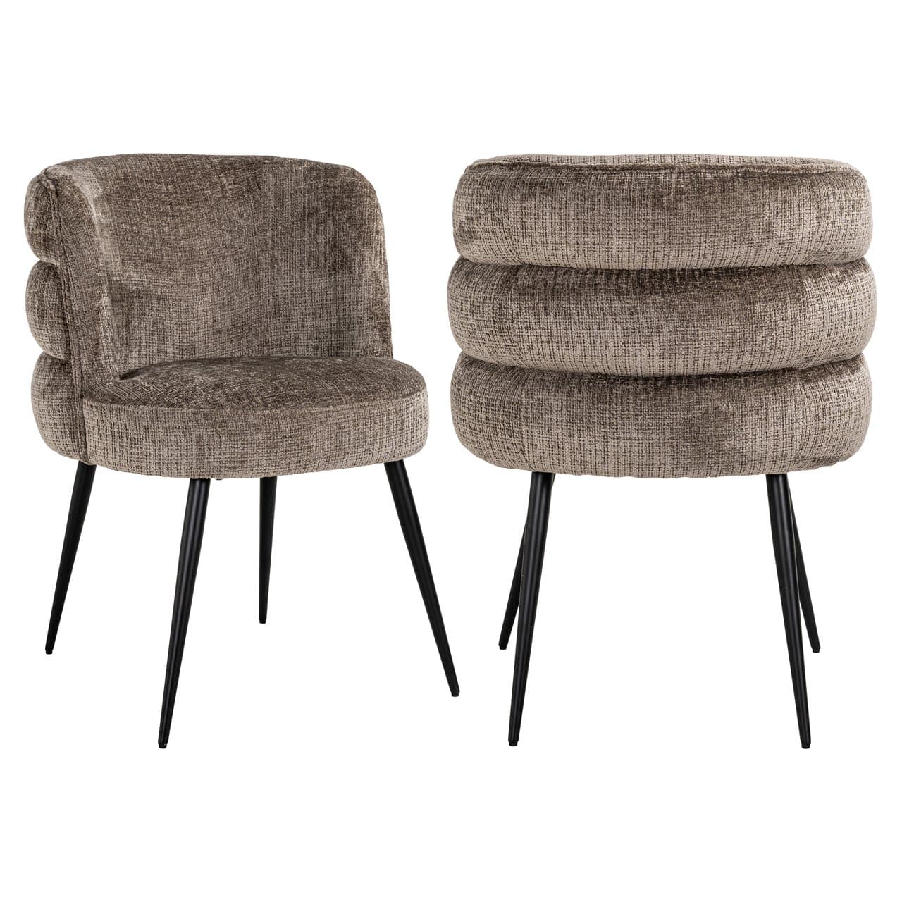 Eetkamerstoel Stella niagara stone chenille 83 cm