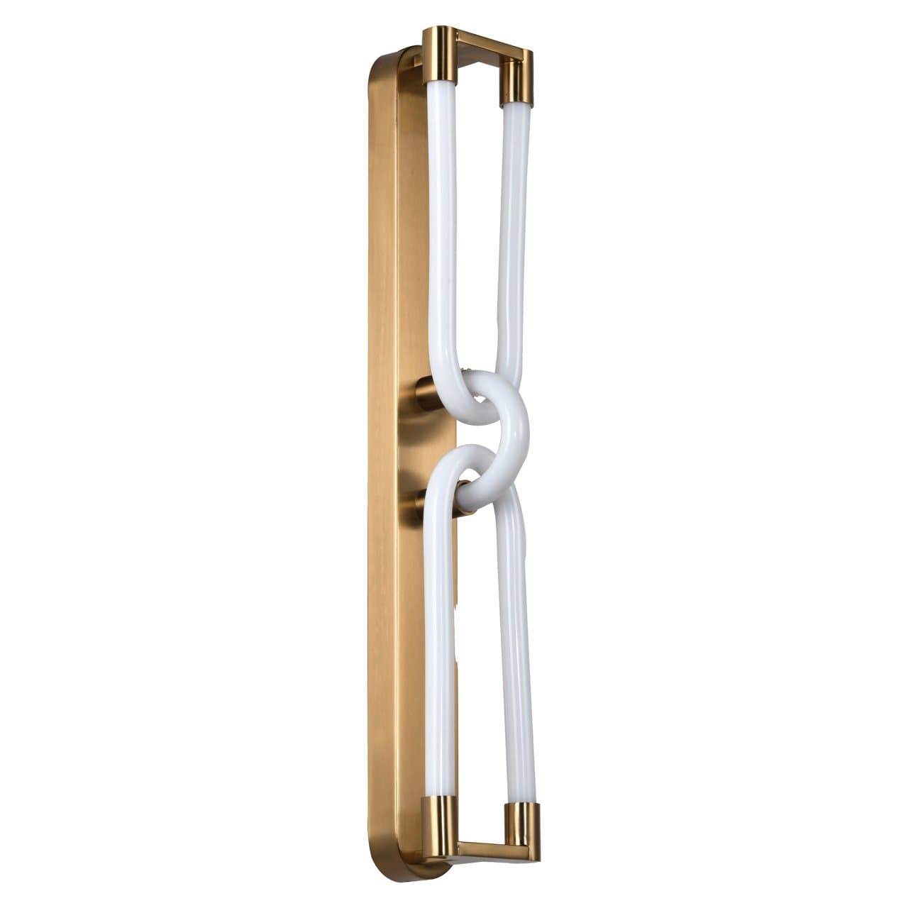 Wandlamp Lysa brushed gold met schakelontwerp 60 cm