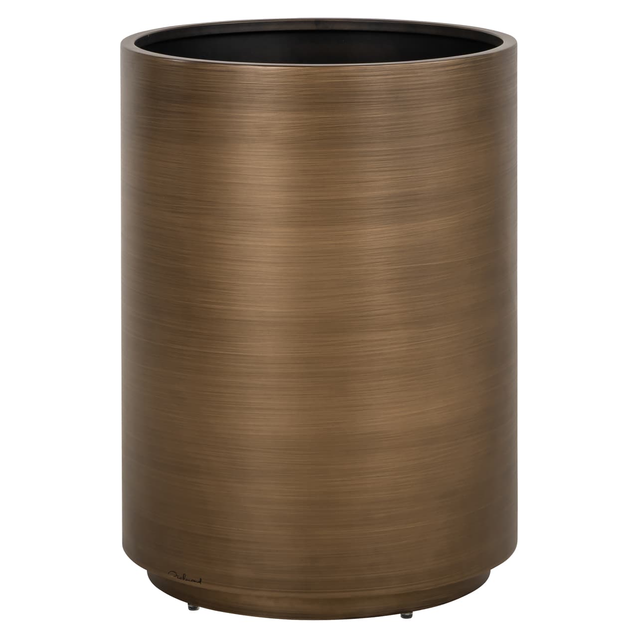 Plantenbak Dira brushed gold ijzer cilinder Ø45×61 cm