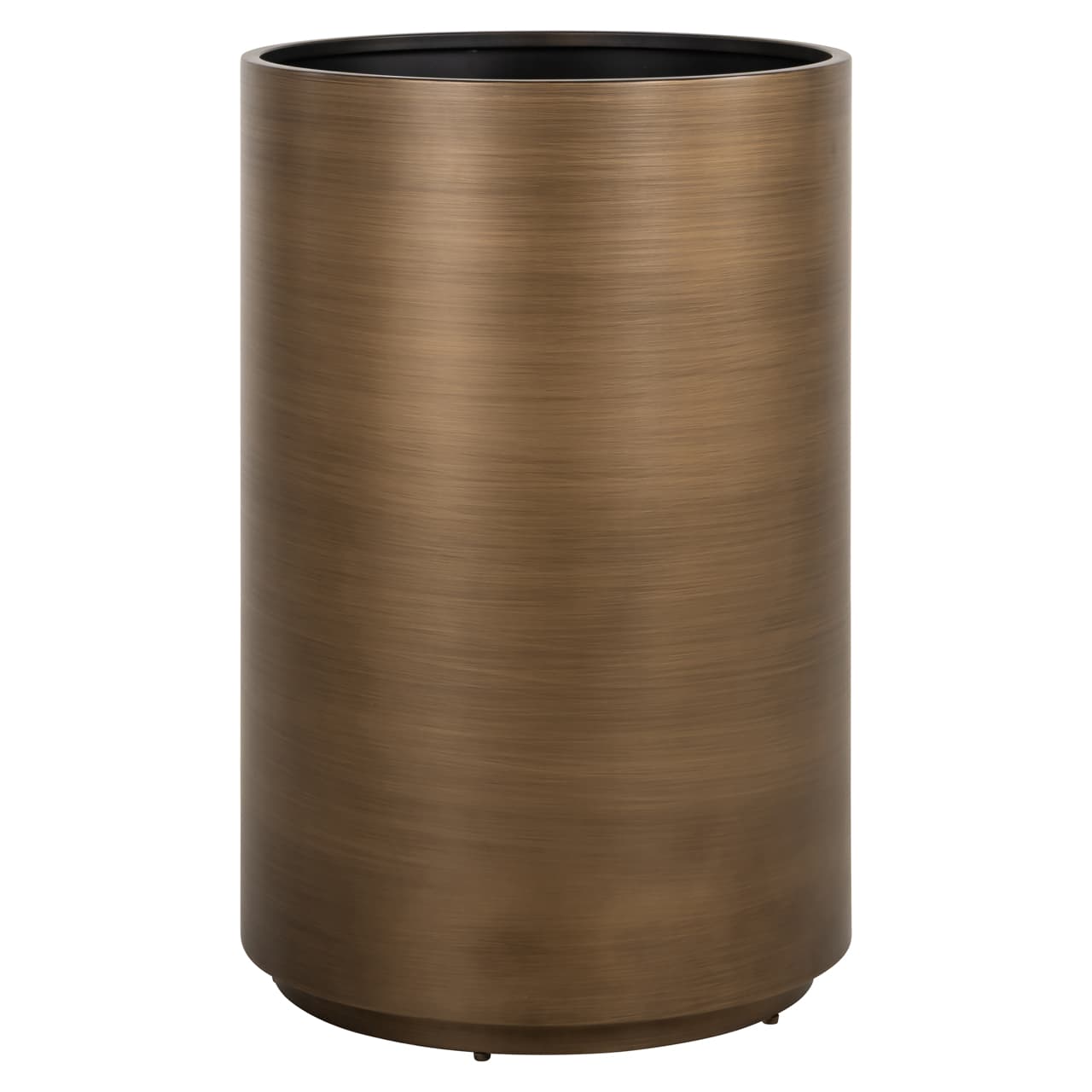 Plantenbak Dira brushed gold cilinder ijzer Ø50 cm