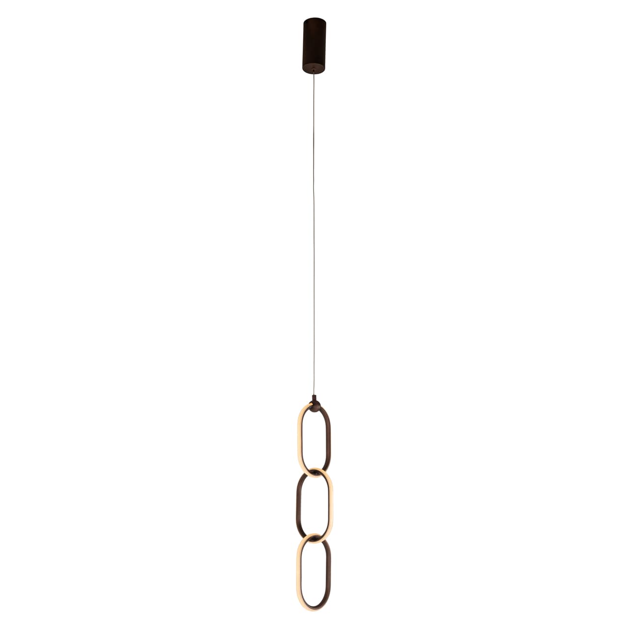 Hanglamp Lacey bronze met schakeldesign, 170 cm