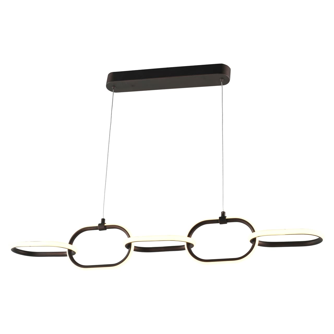 Hanglamp Layn brons aluminium schakeldesign 92 cm