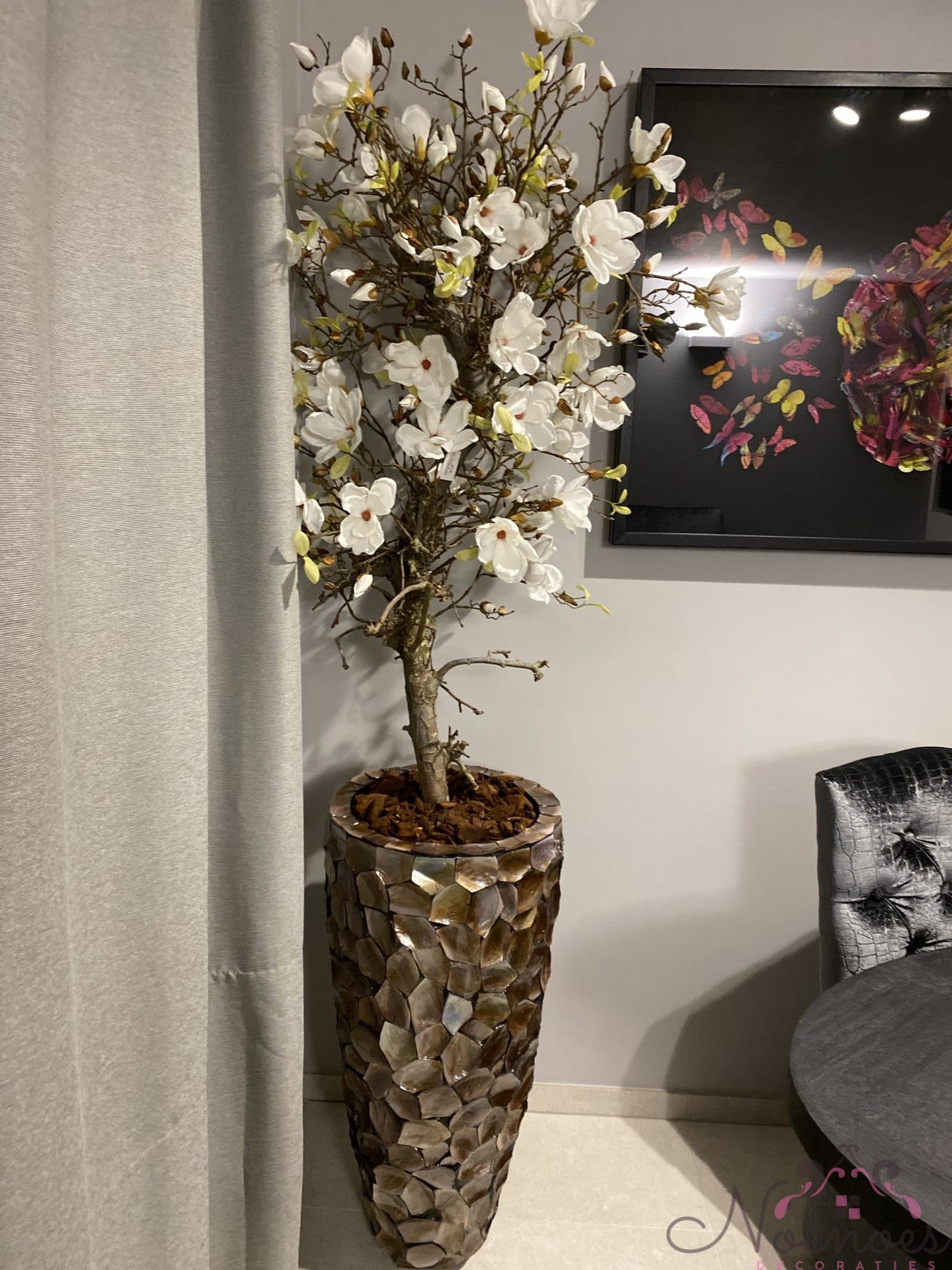 Magnolia boom wit op perentak 150 cm - losse decoratieve boom