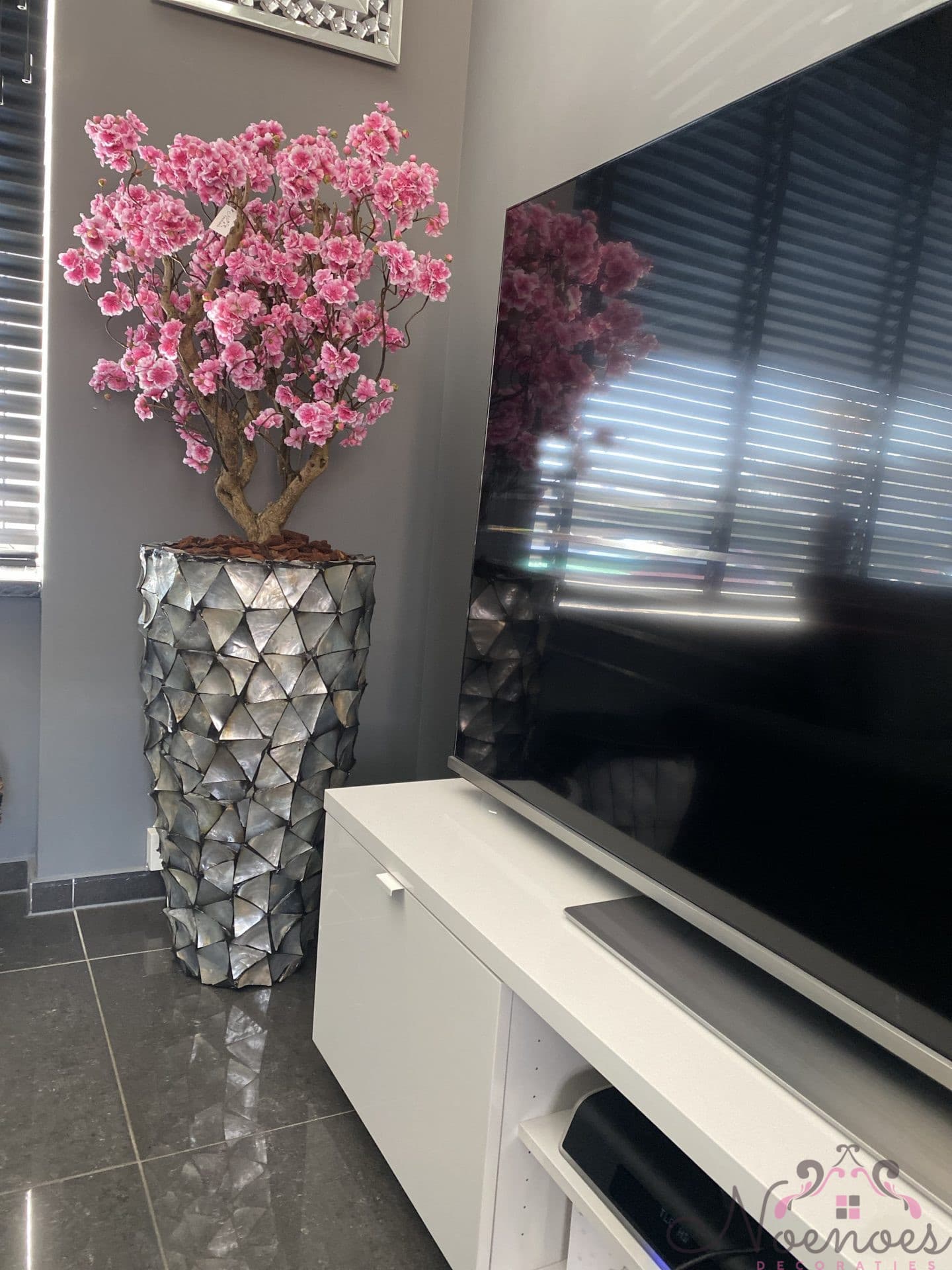 Sakura bloesemboom donkerroze 110 cm - losse boom