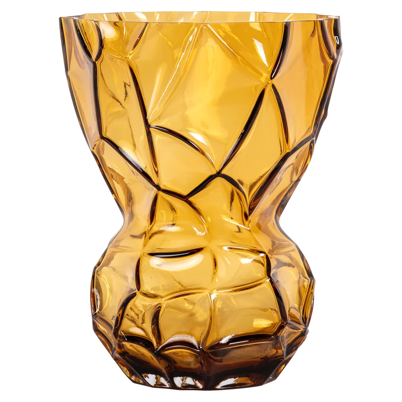 Vaas Mason amber glas large 30 cm hoog