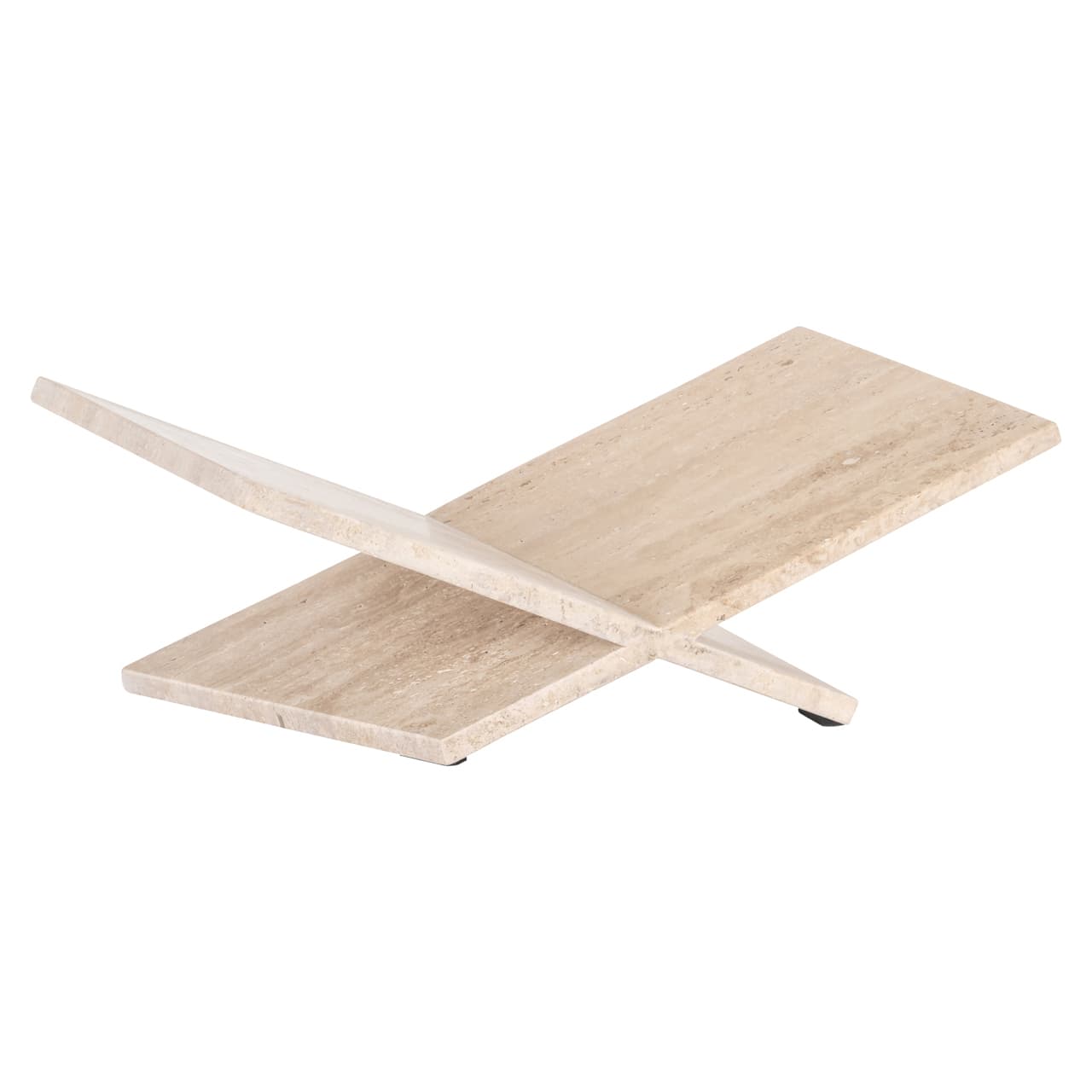 Boekenstandaard Belice travertine beige 48x18 cm