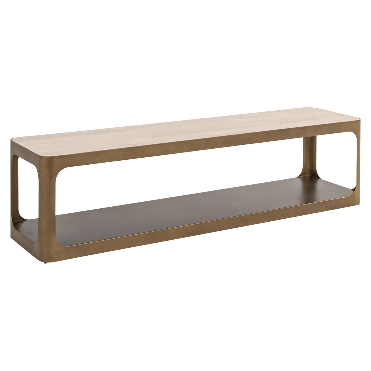 TV-meubel Claridge 160x40 cm met omkeerbaar blad - keramiek of glas