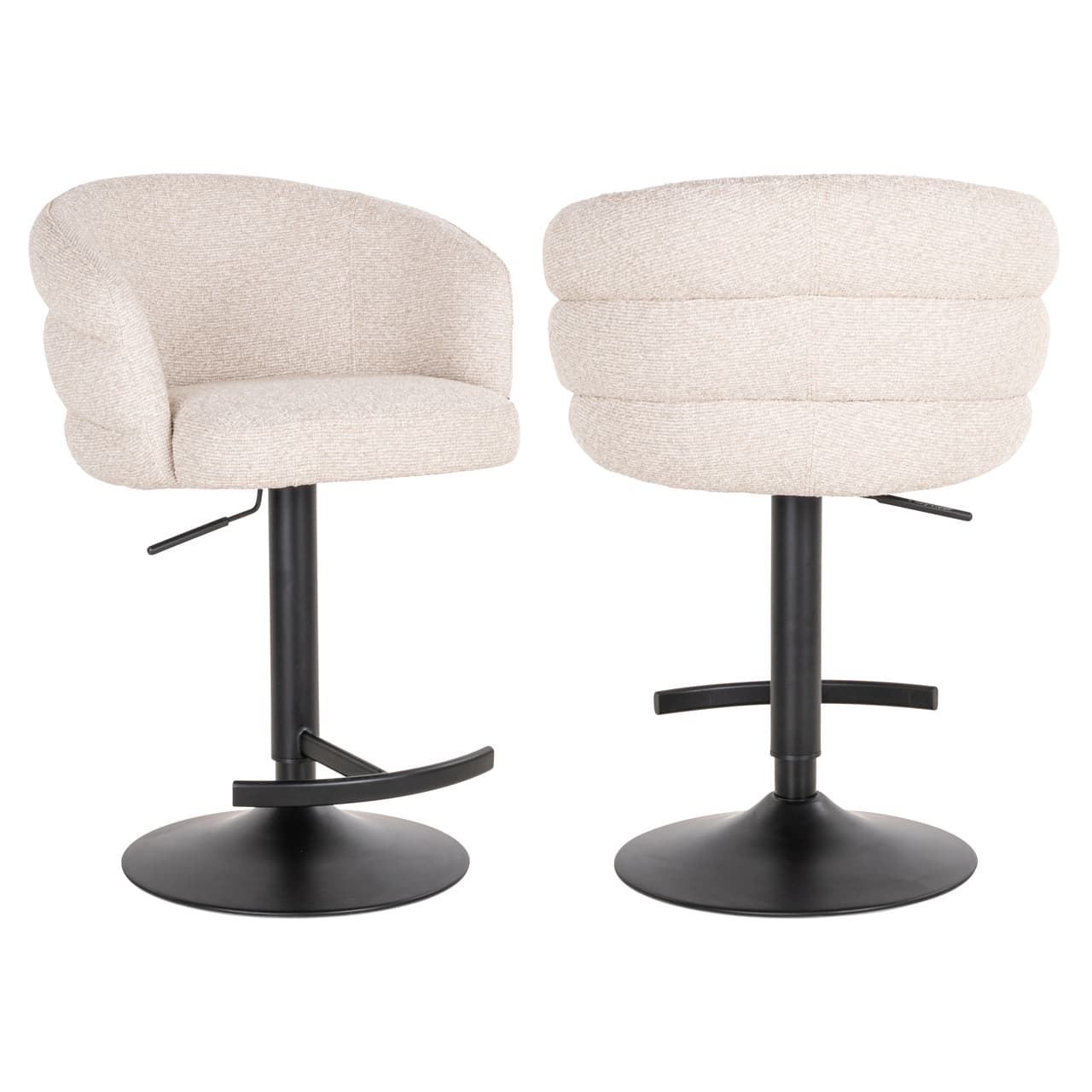 Barstoel Nikki biscotti swivel in hoogte verstelbaar 85 cm