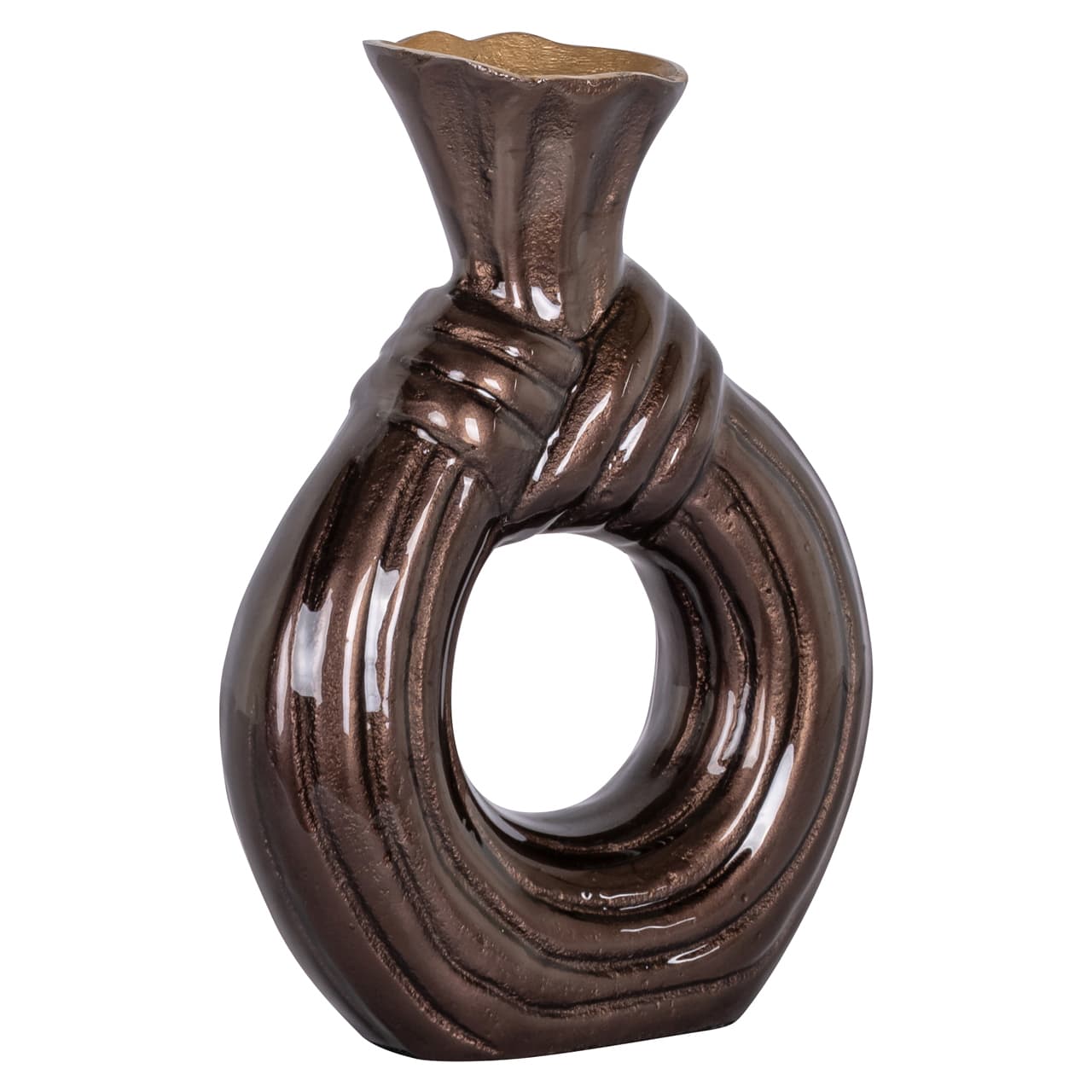 Vaas Suen dark brown small aluminium ringvorm 25 cm