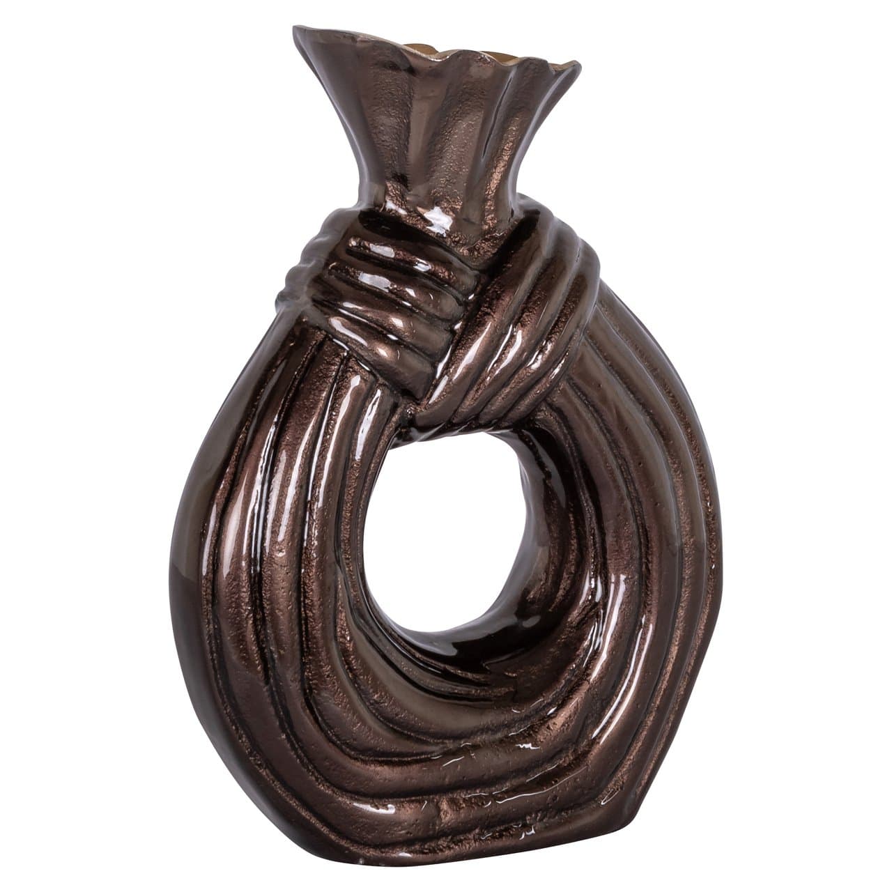 Vaas Suen dark brown large aluminium ringvorm 30 cm