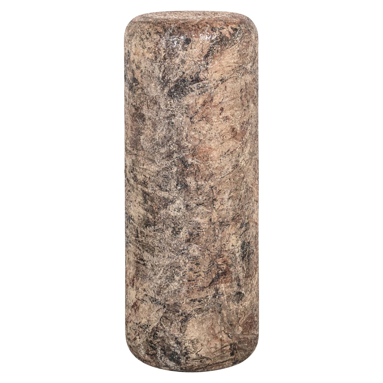 Pilaar Mayah beige cilindervorm 80 cm hoog