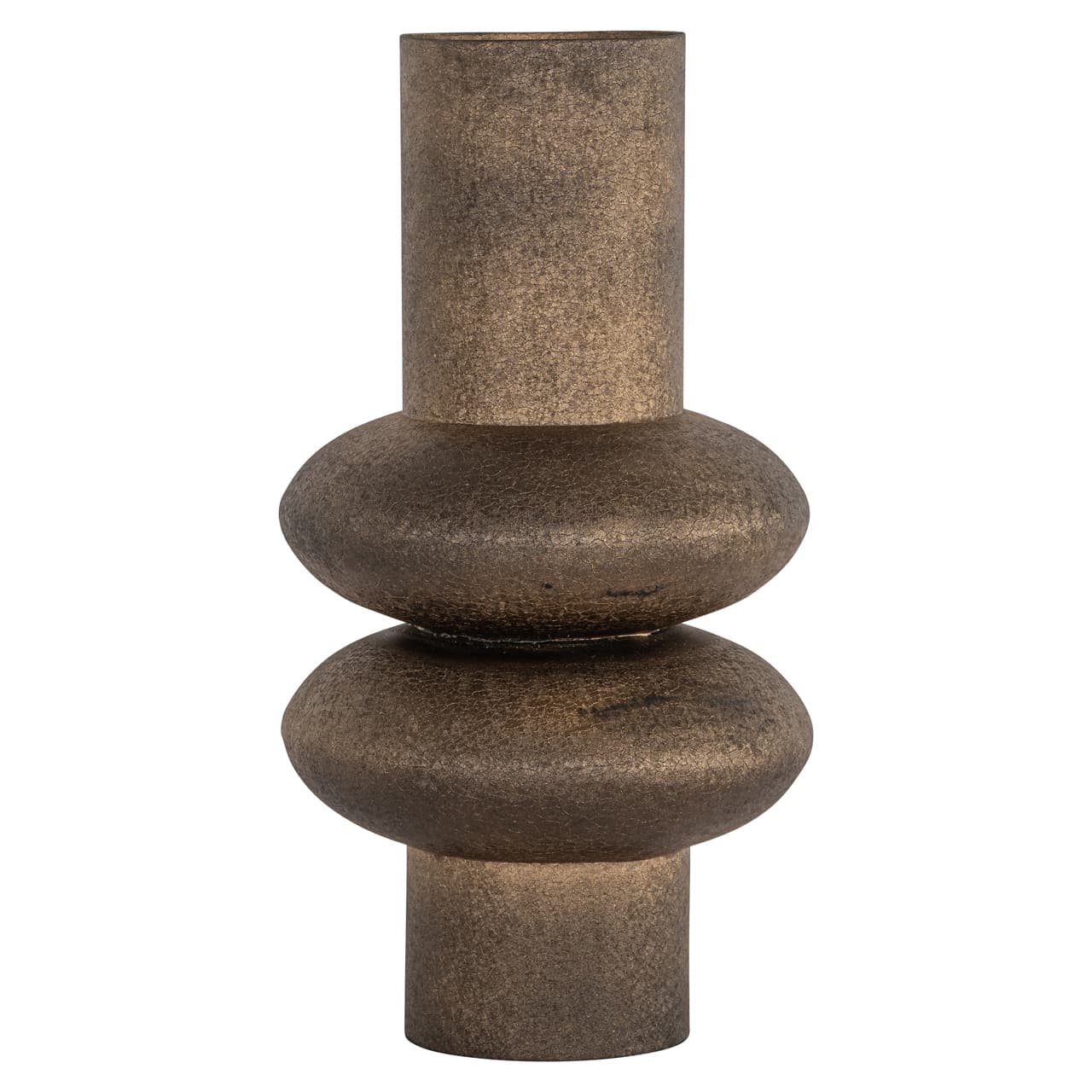 Vaas Madlen ijzer met gouden afwerking 40 cm