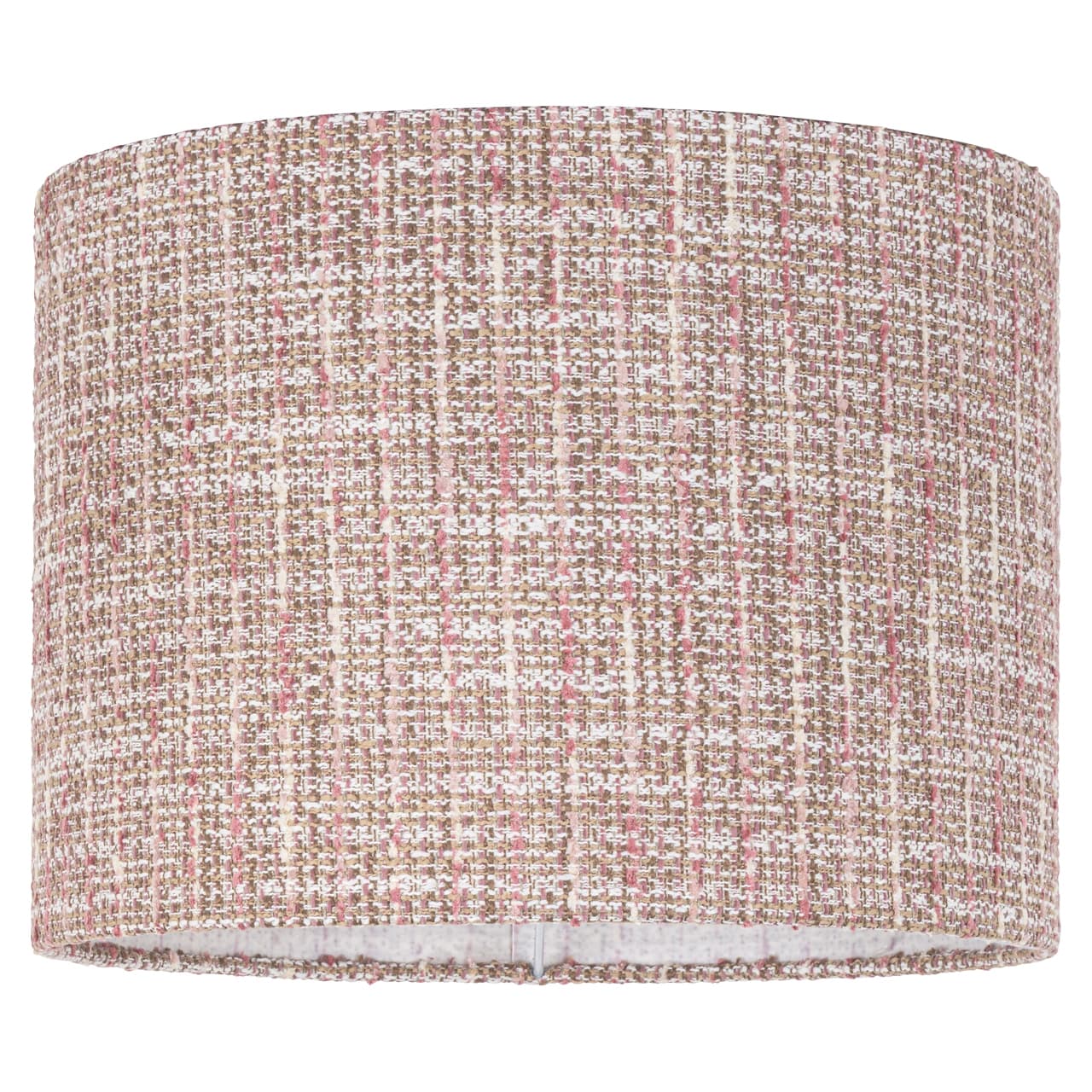 Lampenkap trendy rose bouclé stof cilinder Ø40 x 30 cm