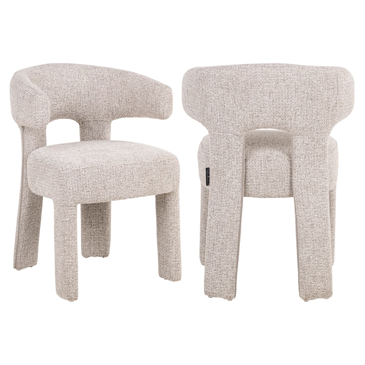 Eetkamerstoel Nerio natural fancy boucle 44x59,5x78,5 cm