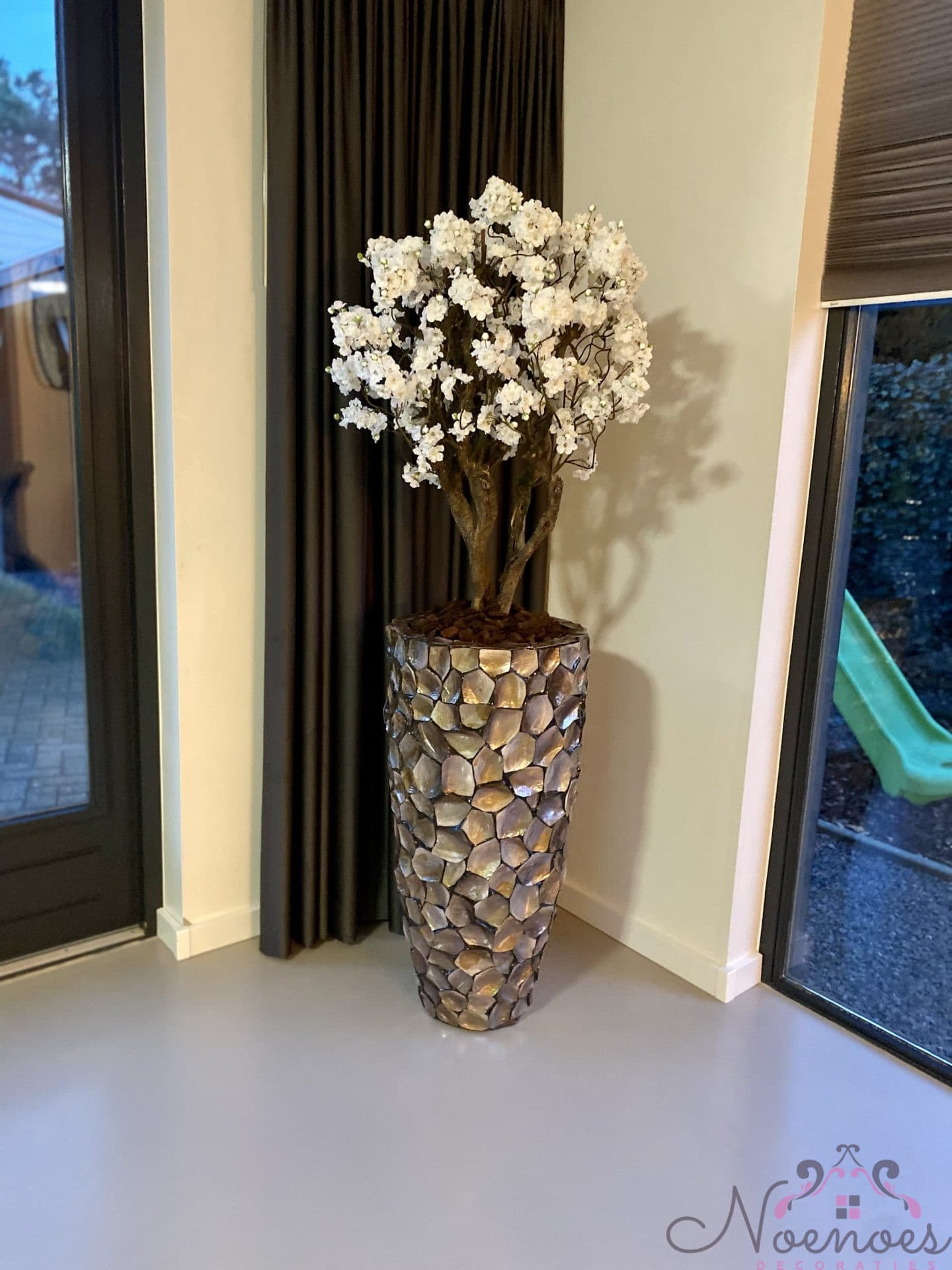 Sakura bloesemboom wit 110 cm - losse kunstbloesemboom