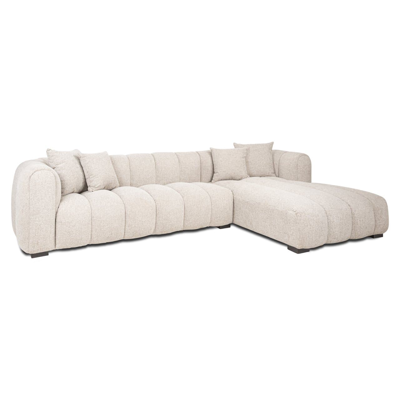 Bank Novaro lounge sofa rechts natural fancy 235x305 cm