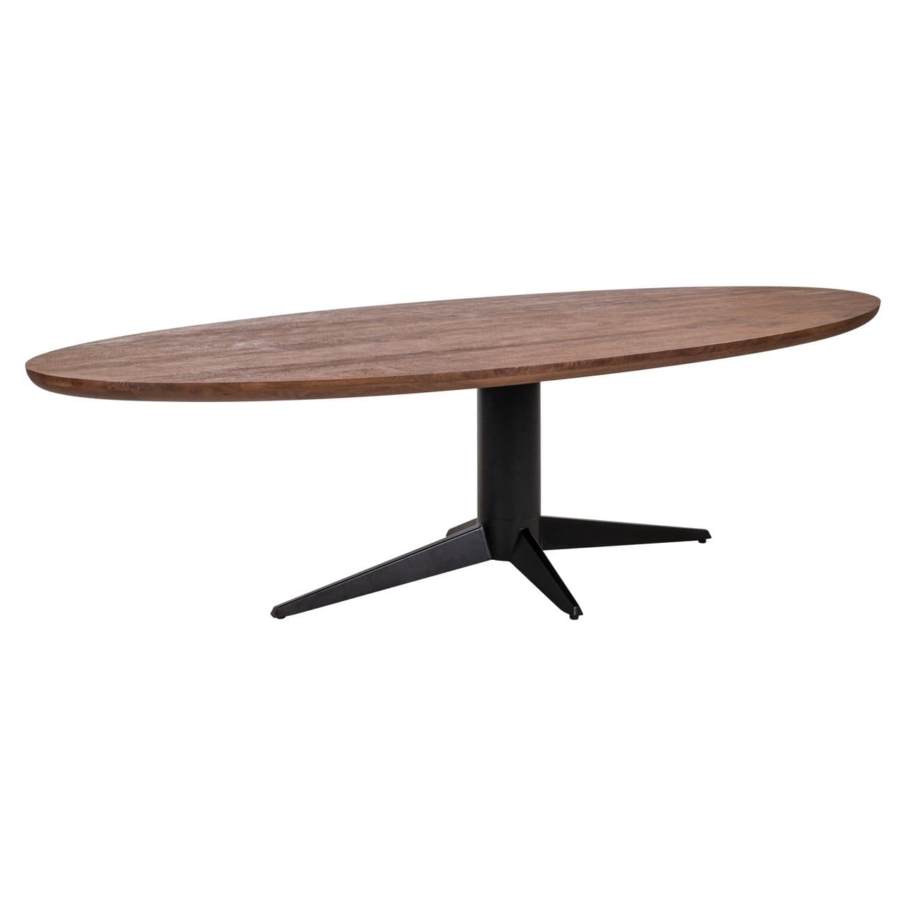 Eettafel Stafford ovaal spicebrown mangohout 280 cm