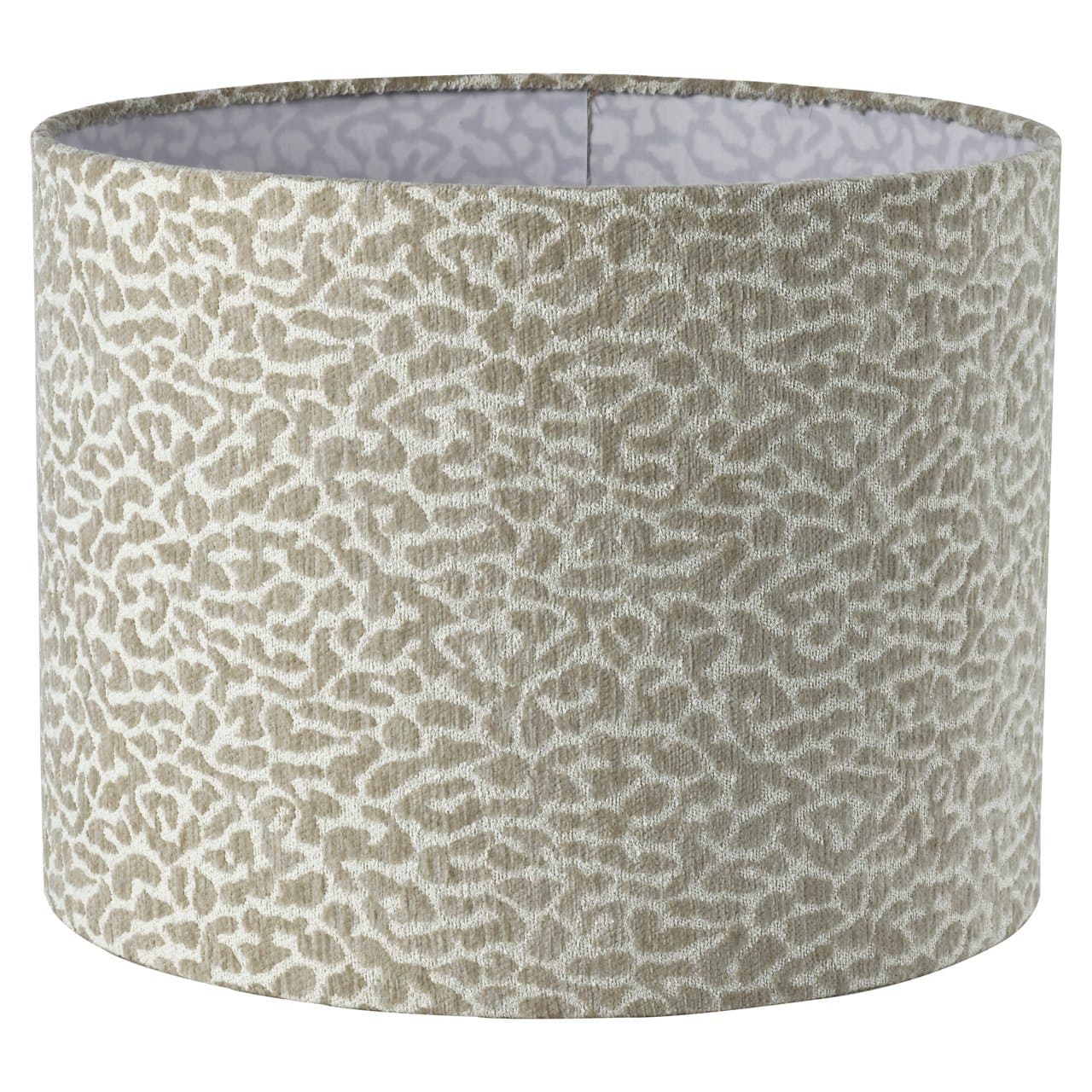 Lampenkap Zena beige leopard print cilinder 50 cm