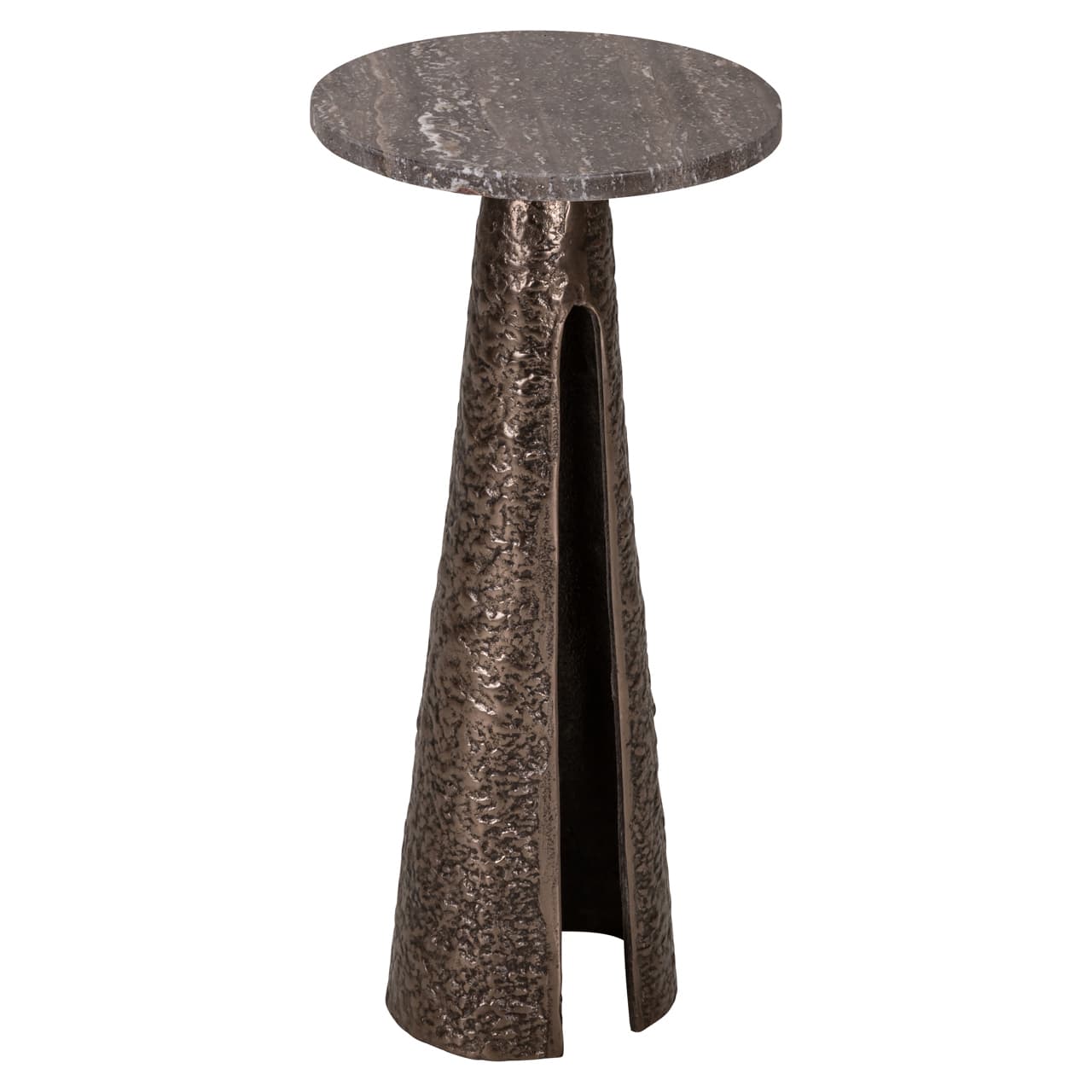 Bijzettafel Eldora bronze rond 25 cm diameter