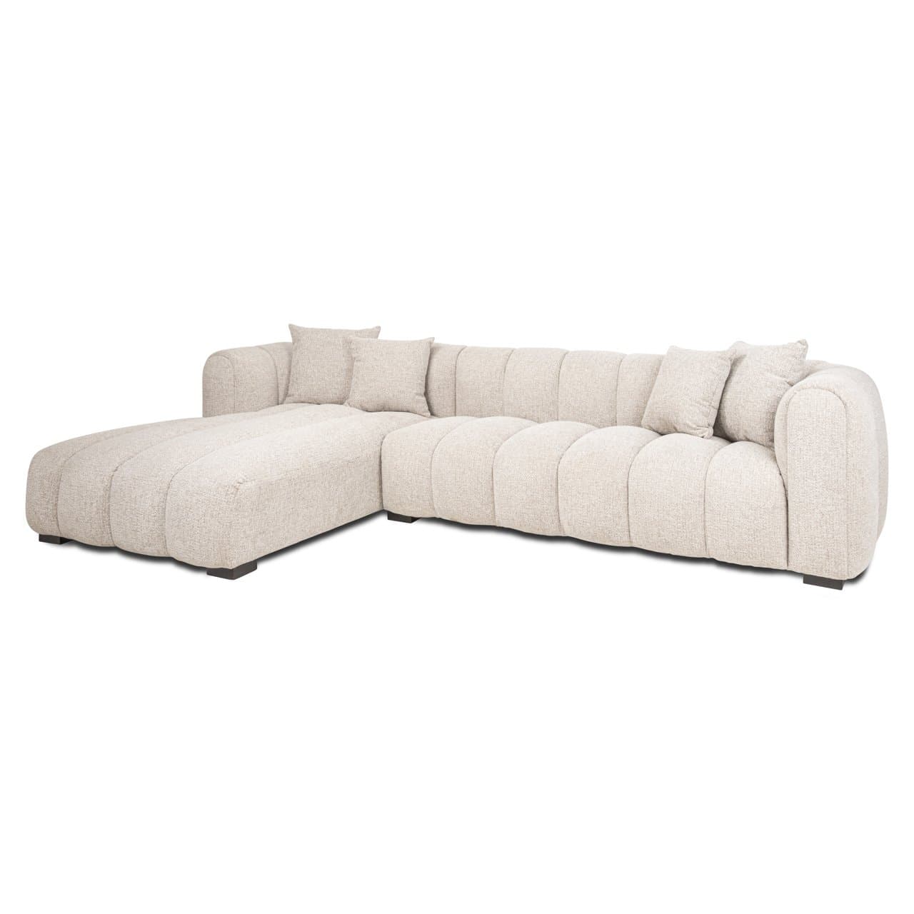 Hoekbank Novaro lounge links natural fancy 235x305 cm