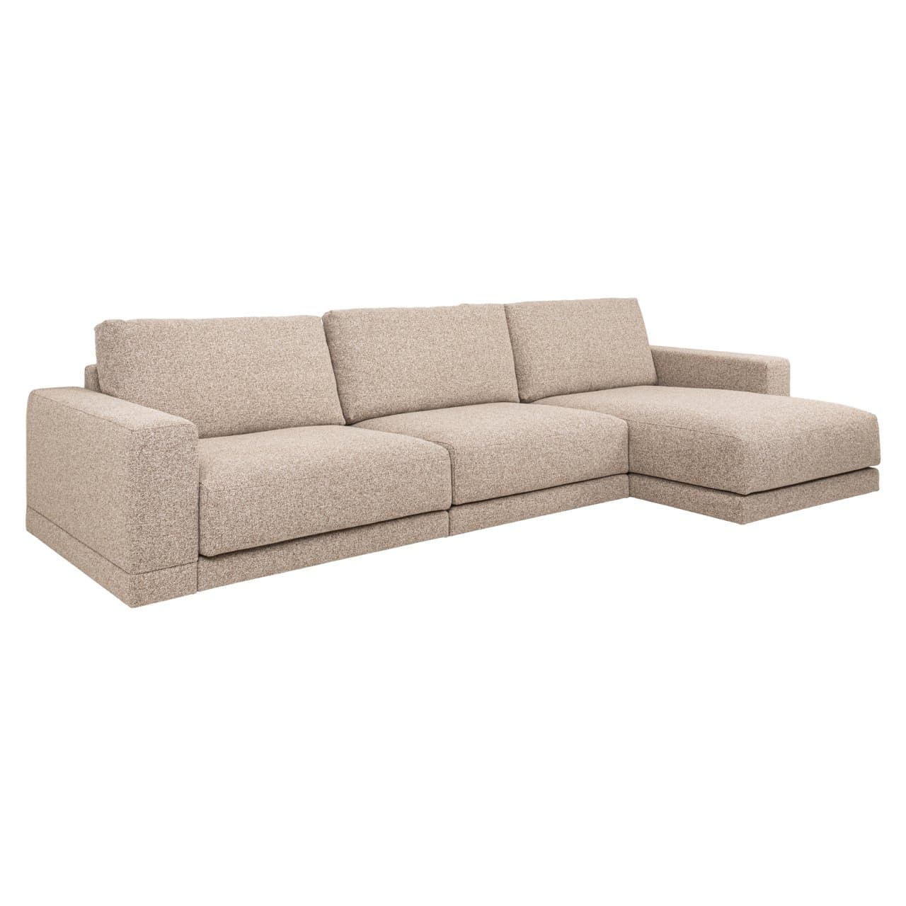 Bank Trentino 3,5-zits met lounge cayenne brown 300x344 cm