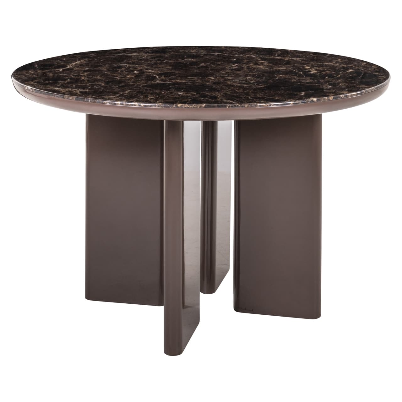 Eettafel Almundi rond chocolat brown 120 cm diameter