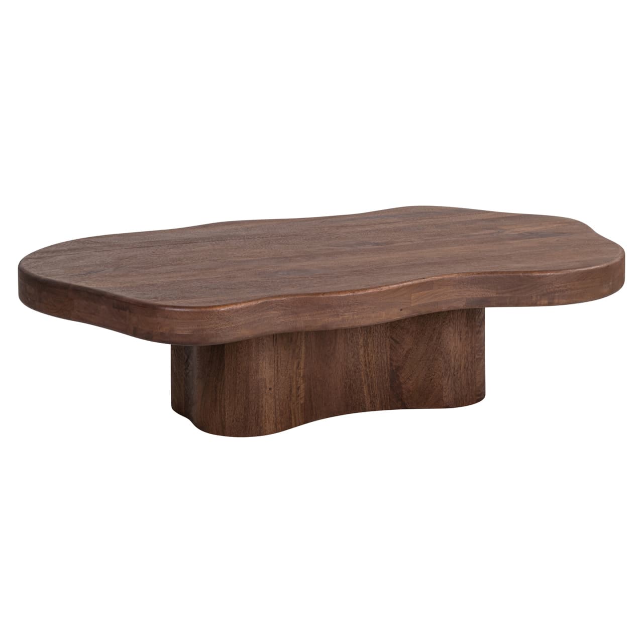 Salontafel Sherman spicebrown mangohout organische vorm 140 cm