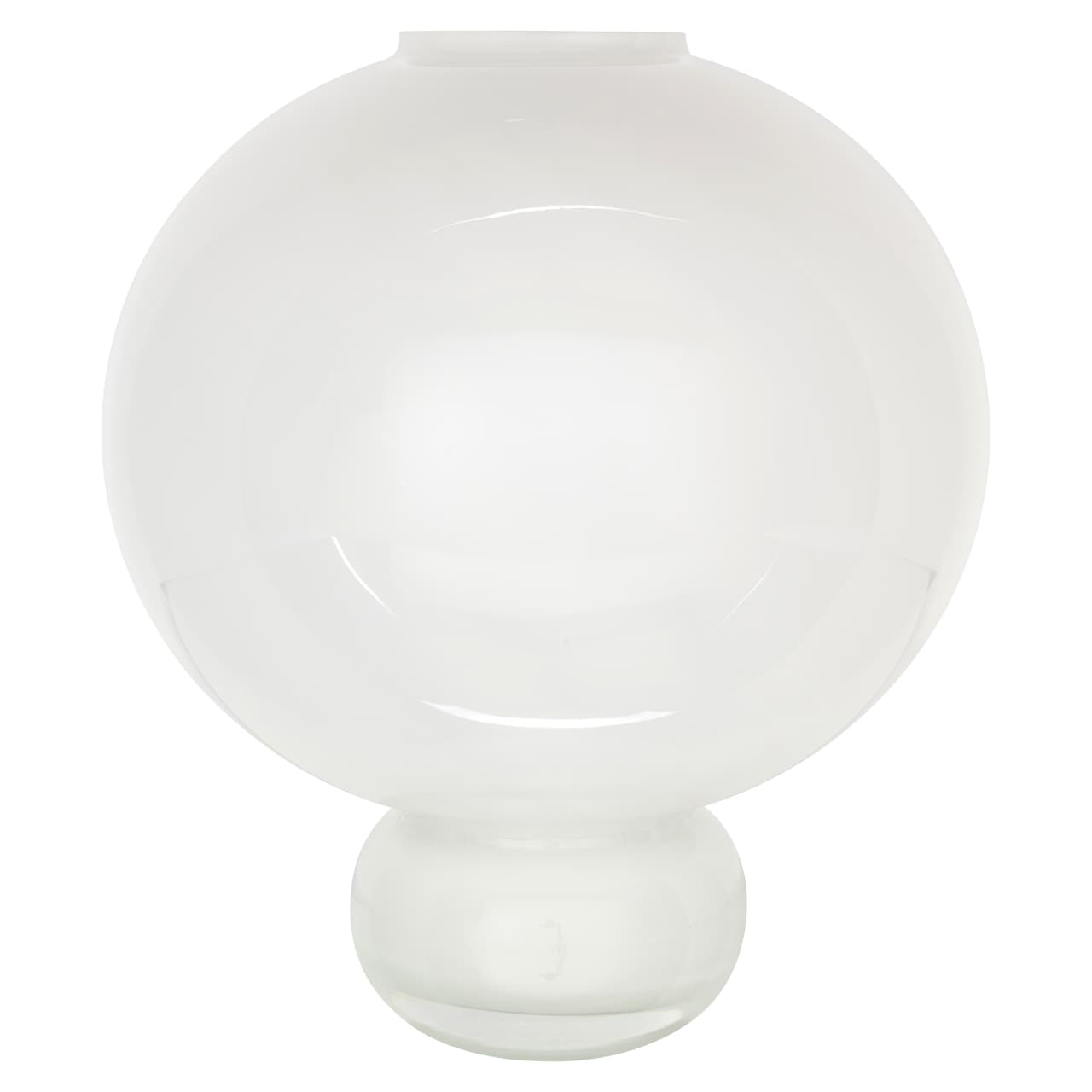 Vaas Mireva wit glas bolrond 35 cm