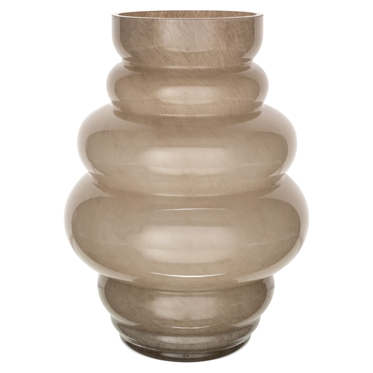 Vaas Velora taupe van veiligheidsglas 24x32 cm