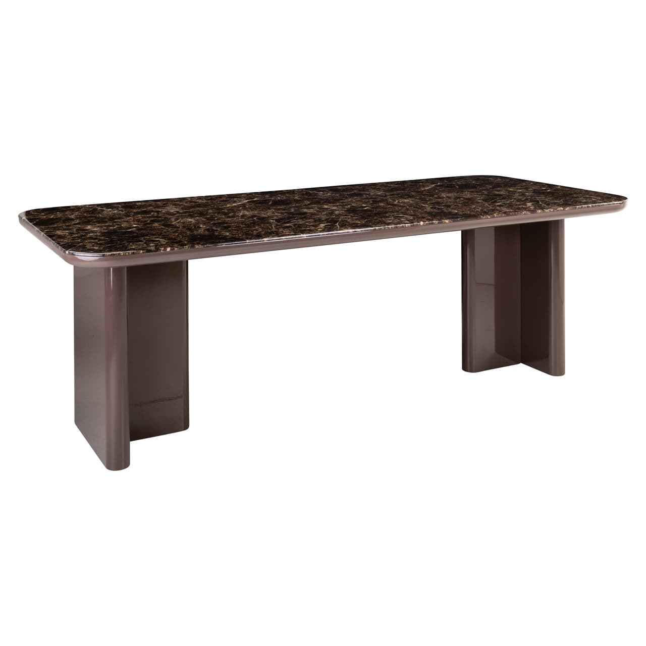 Eettafel Almundi chocolat brown 230 cm keramiek blad