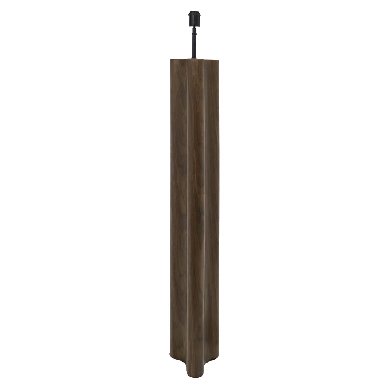 Vloerlamp Jamy walnut MDF fineer 139 cm