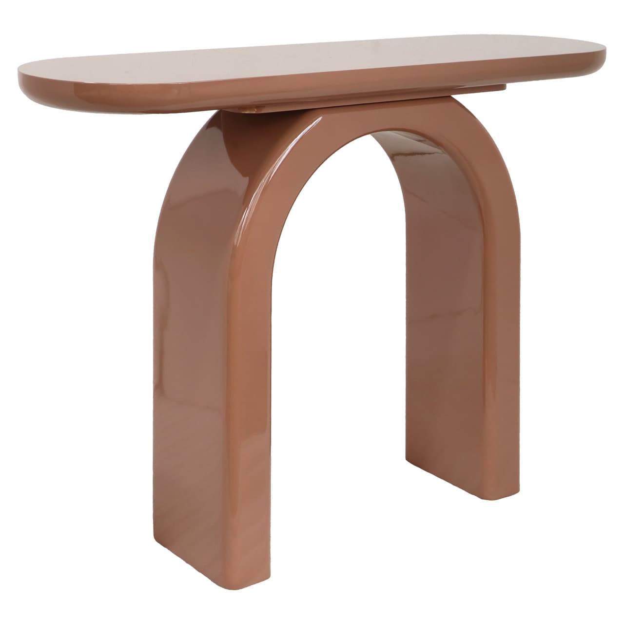 Consoletafel Kourtney mocha mousse met boogpoten 120 cm