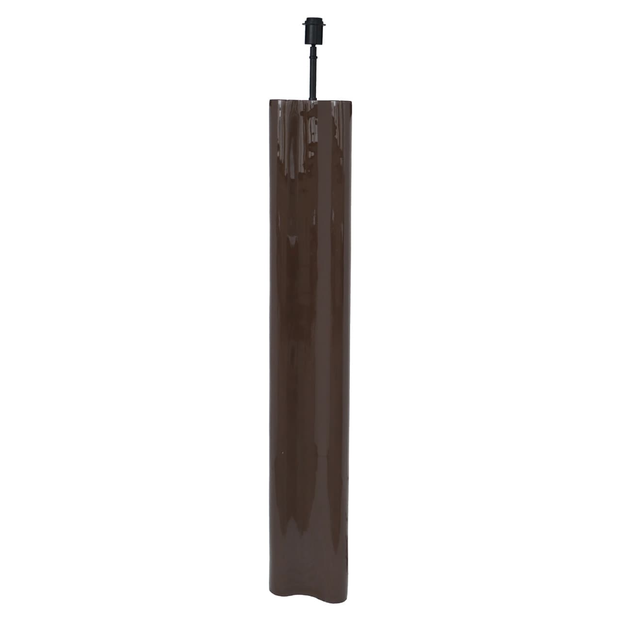 Vloerlamp Aurelia chestnut MDF 139 cm met zwarte fitting
