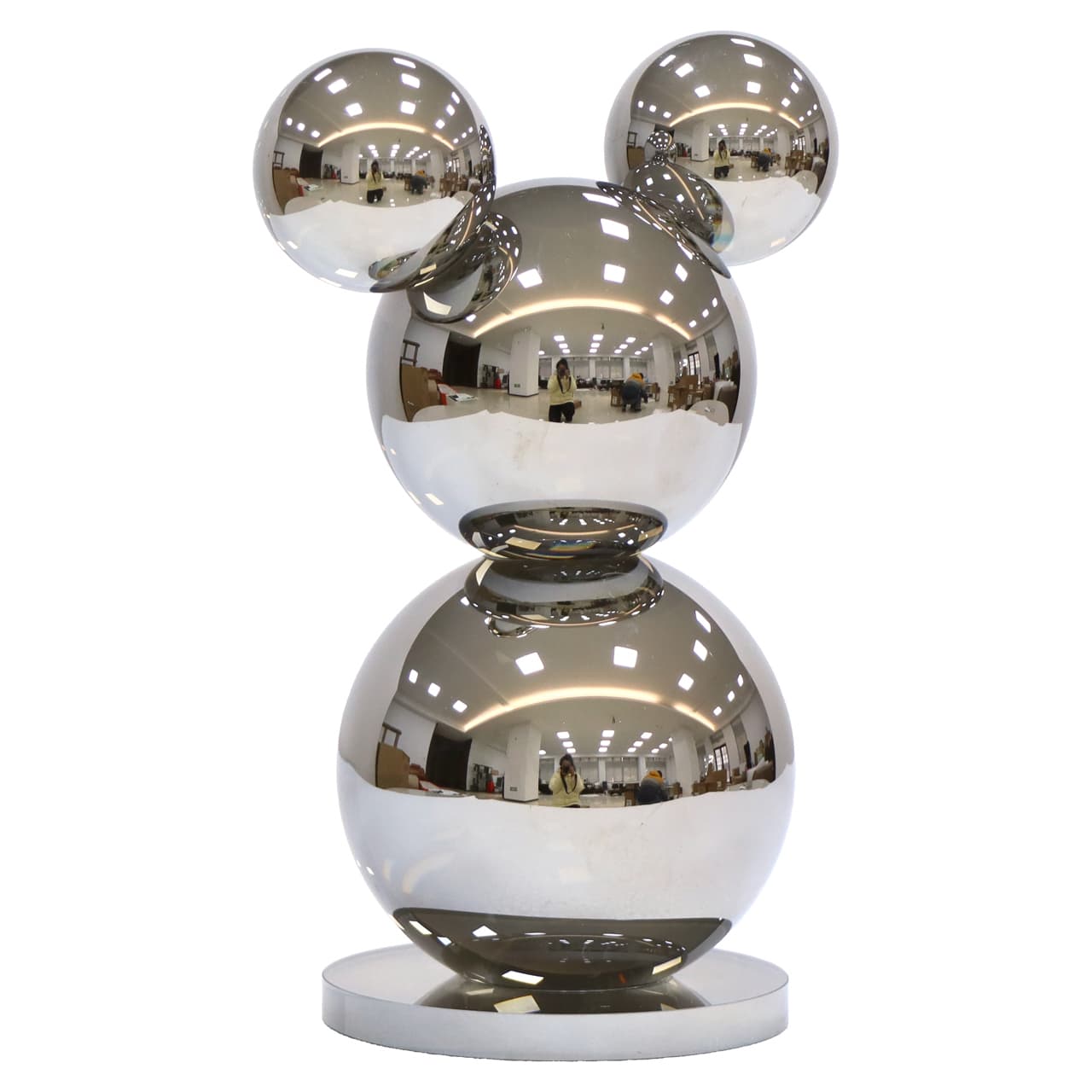 Decoratief object Beary silver gepolijst 25 cm