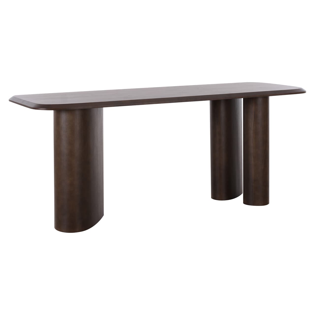 Countertafel Prancer brown 220x90 cm met cilindervoeten