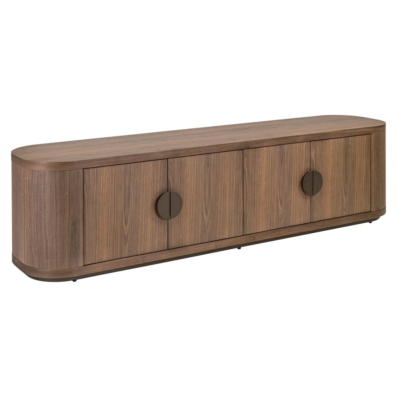 TV-meubel Windsor walnoot fineer met 4 deuren 200 cm
